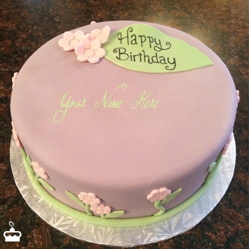 Pretty Birthday Cake With Name
